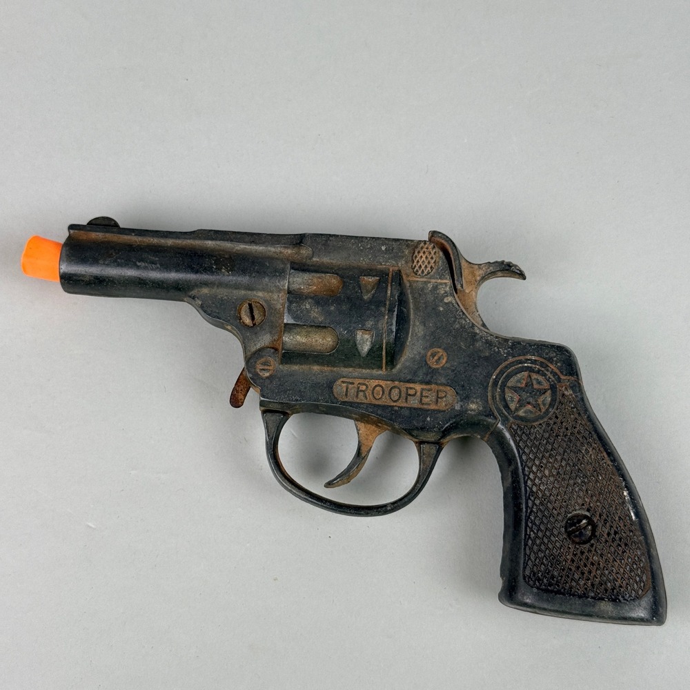 Vintage Trooper Diecast Toy Revolver Cap Gun Western Cowboy Play Pistol